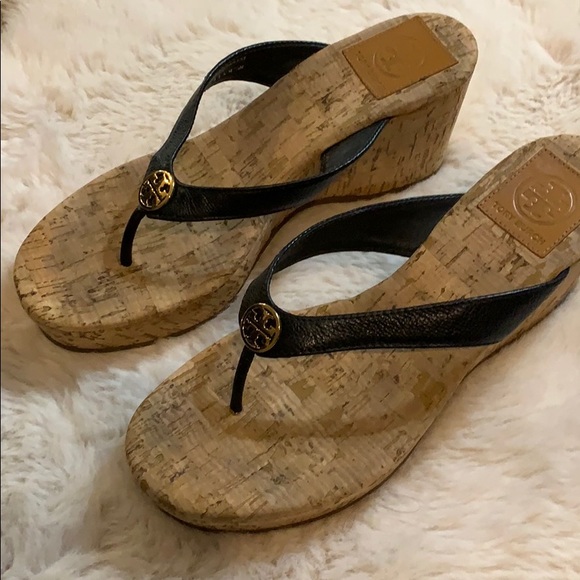 Tory Burch Shoes - Tory Burch cork wedge sandals